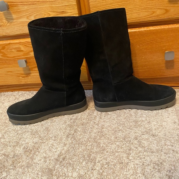 Suede winter boots (black) - Picture 6 of 8